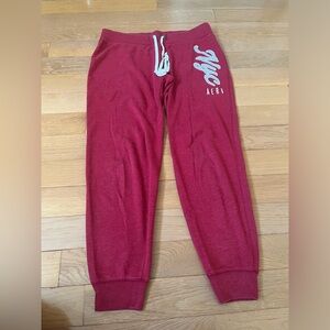 Aero Red Cinch Sweat Pants Womens Size Large